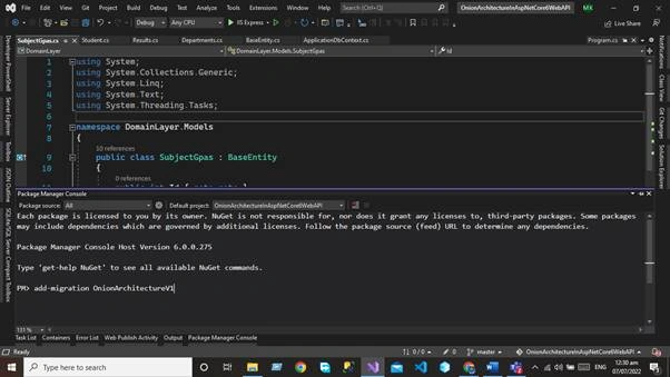 Onion Architecture in Asp.net Core 6 Web API