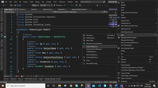 Onion Architecture in Asp.net Core 6 Web API