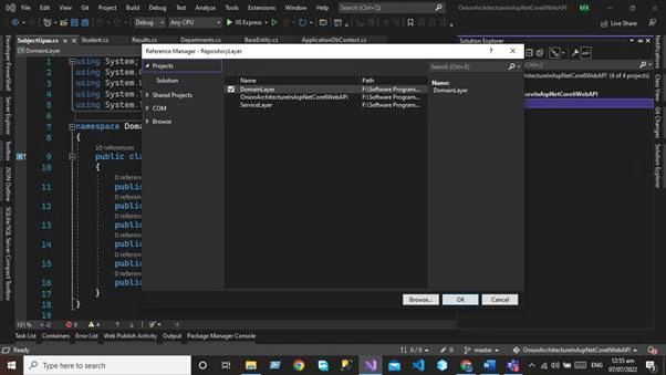 Onion Architecture in Asp.net Core 6 Web API