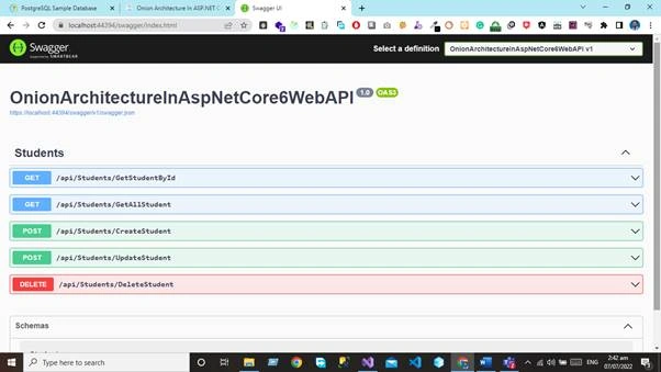 Onion Architecture in Asp.net Core 6 Web API
