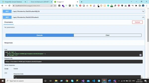 Onion Architecture in Asp.net Core 6 Web API