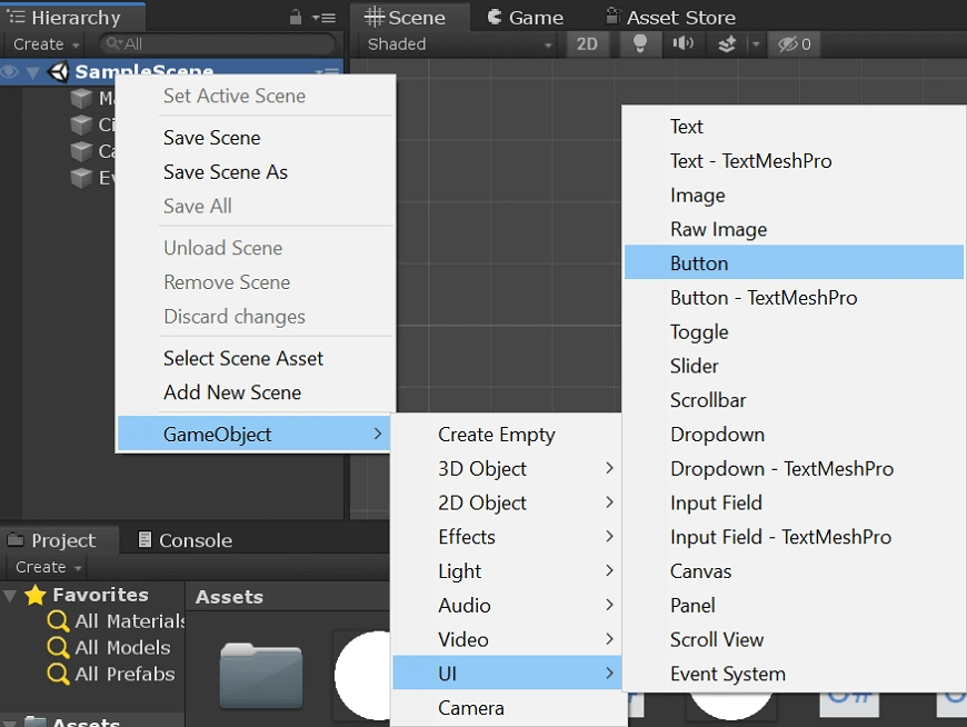 Open Panel On Button Click Using C# Script In Unity