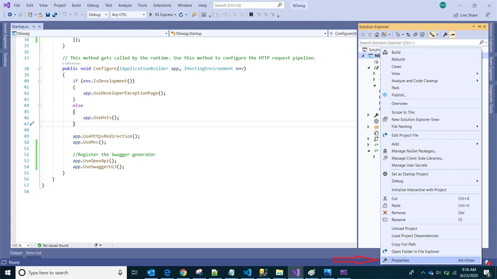 OpenAPI/ Swagger Using NSwag And ASP.NET Core 2.1