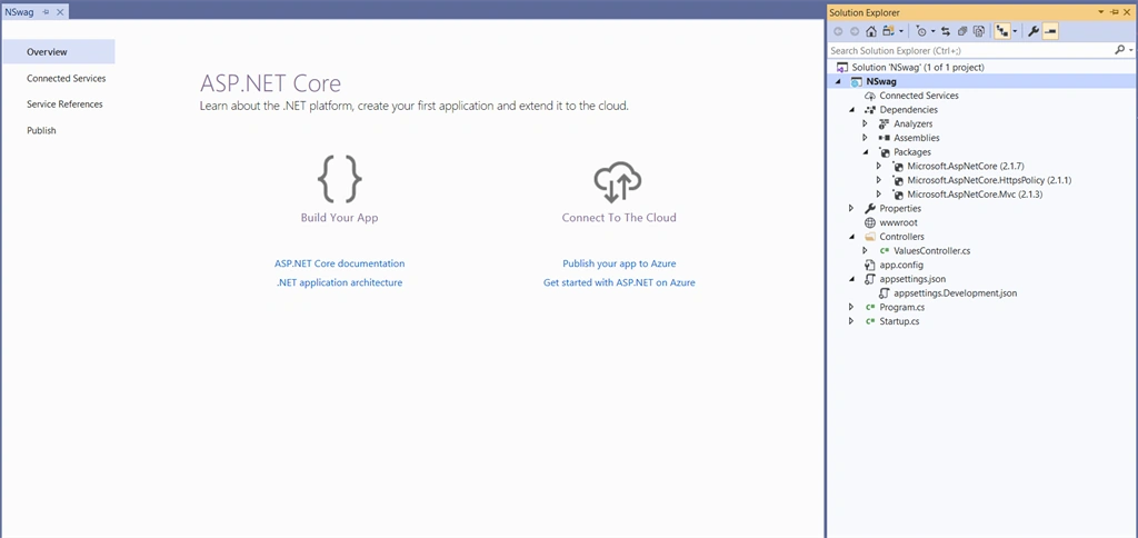 OpenAPI/ Swagger Using NSwag And ASP.NET Core 2.1