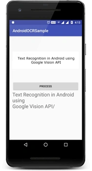 Optical Character Recognition in Android