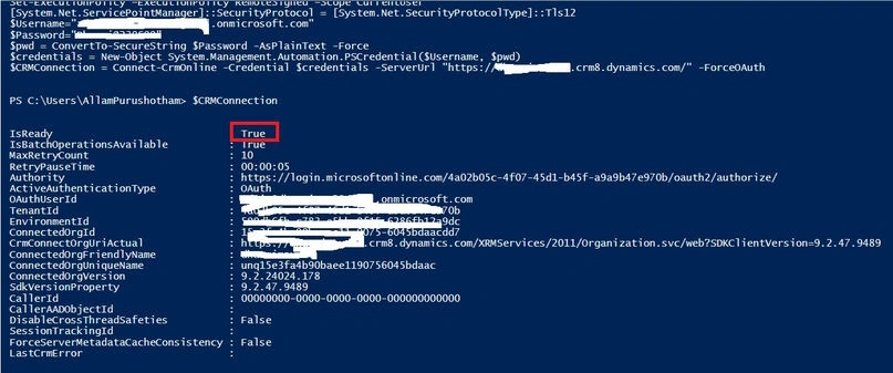 Connection IsReady