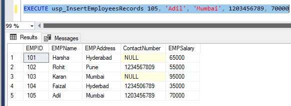 ExecuteInsertQuery