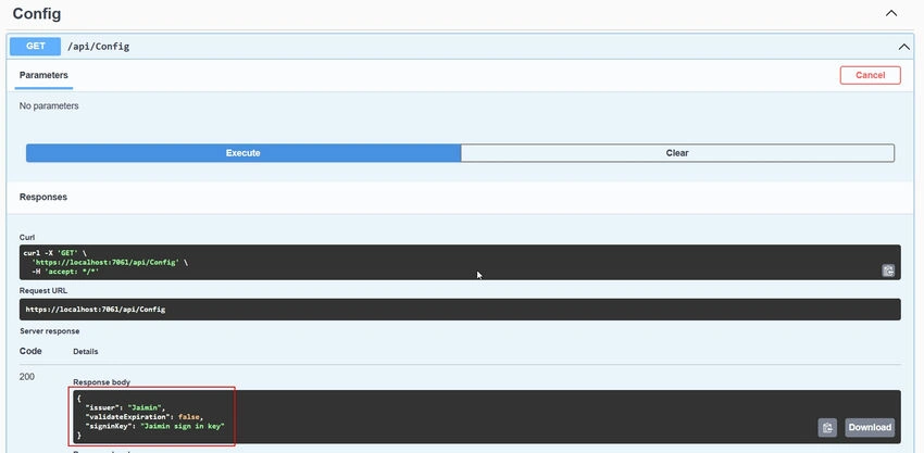 API Config