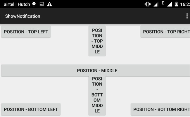 Position bottom left