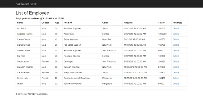 OutputCache In ASP.NET MVC