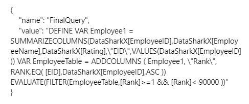 FinalQuery Output
