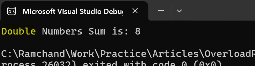 Double number