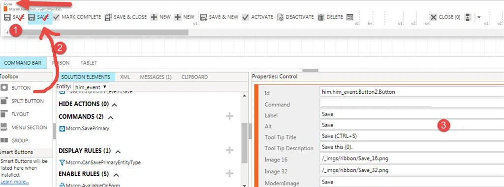 Overriding Out Of Box Command Button Behavior - Step By Step UCI