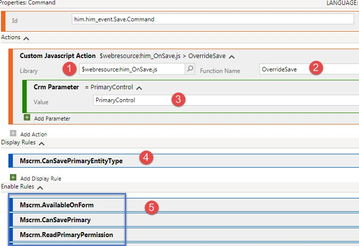 Overriding Out Of Box Command Button Behavior - Step By Step UCI