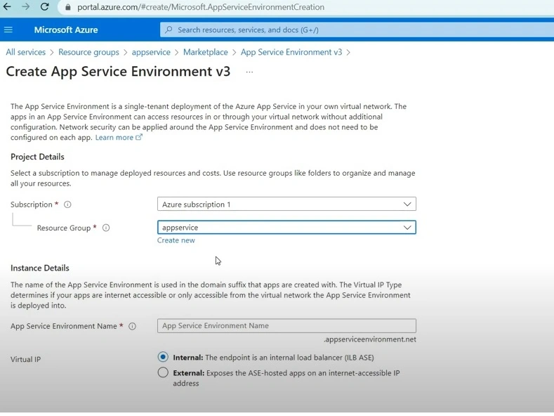 Configuration page