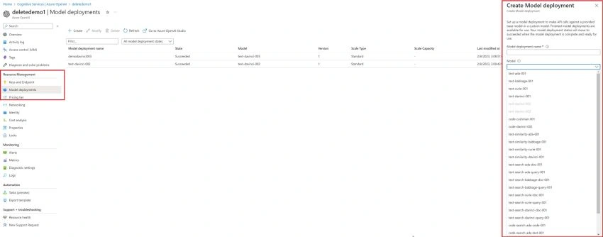 Overview of Azure OpenAI Modules with a Focus on Davinci module