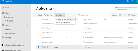 SharePoint Online - Hub Sites