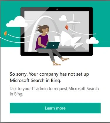 Microsoft Search in Bing - Login failure in case "Microsoft Search" setting is turned off