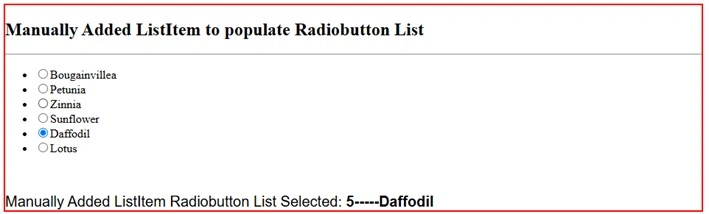 Radio button