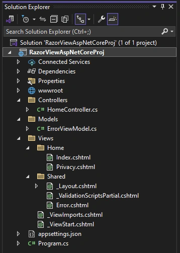 Solution Explorer