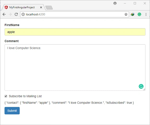 json object