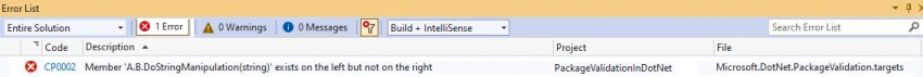 Package validation in .Net