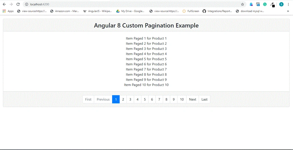 Pagination In Angular 8