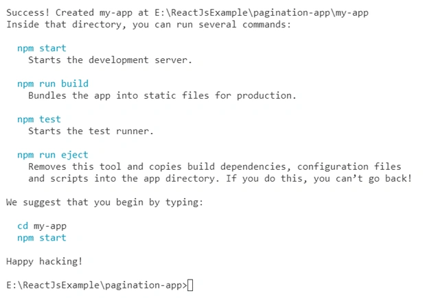 Pagination In ReactJS Using Web API And SQL