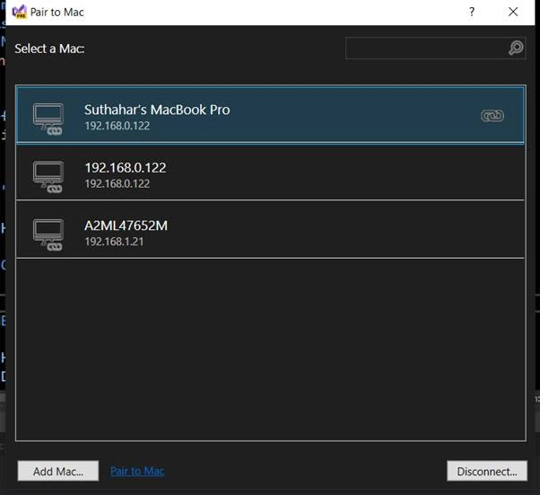 Pair to Mac M1 chip from Windows machine for MAUI iOS development using Visual Studio 2022 Preview 