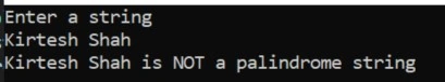 Palindrome String