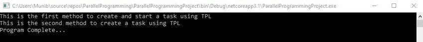 Second program run
