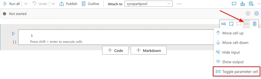Parameterization in Azure Synapse Analytics Notebooks