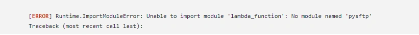 Paramiko Python Library Setup with AWS Lambda Layer