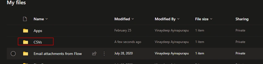 Parse CSV file using Power Automate