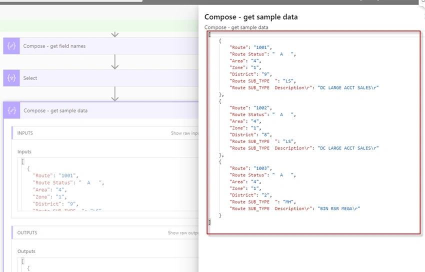 Parse CSV file using Power Automate