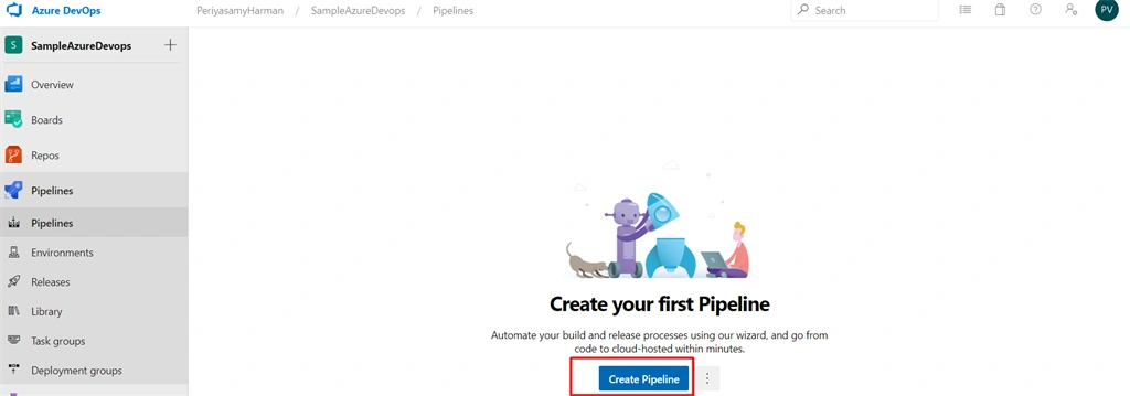 CI/CD Implementation For Simple Web Application Using Azure DevOps