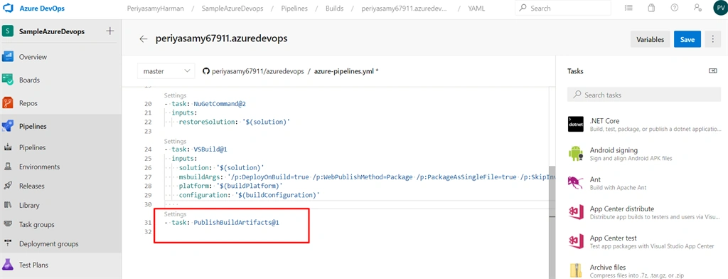 CI/CD Implementation For Simple Web Application Using Azure DevOps