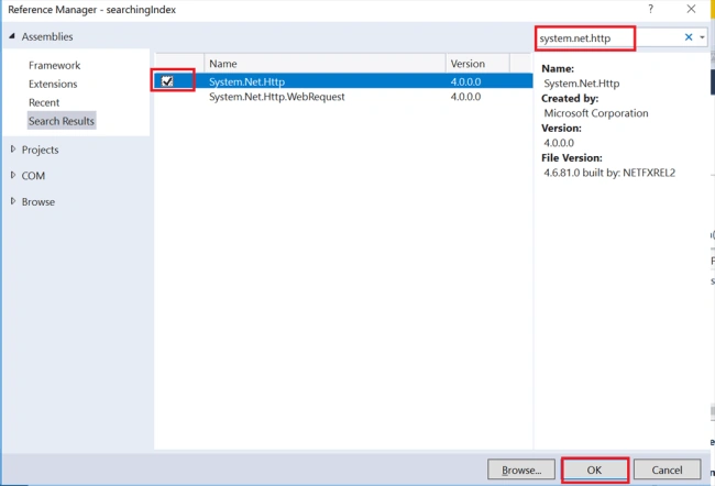 Searching The Index In Azure Portal And Implementation Using Visual Studio