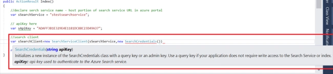 Searching The Index In Azure Portal And Implementation Using Visual Studio