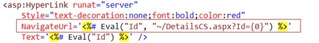 Passing Value Of Grid Row From Data Grid To Webpages Using Hyperlink In ASP.NET