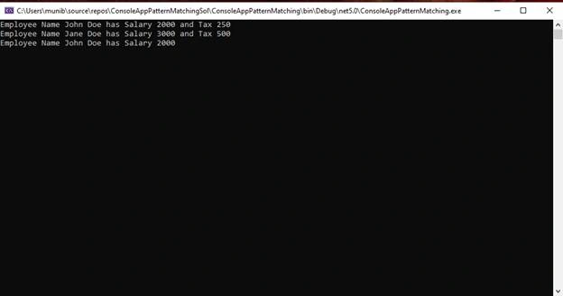 Pattern Matching in C# 9.0