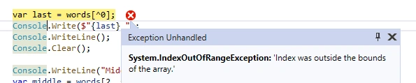 C# 8 - Pattern Matching, Indices And Ranges