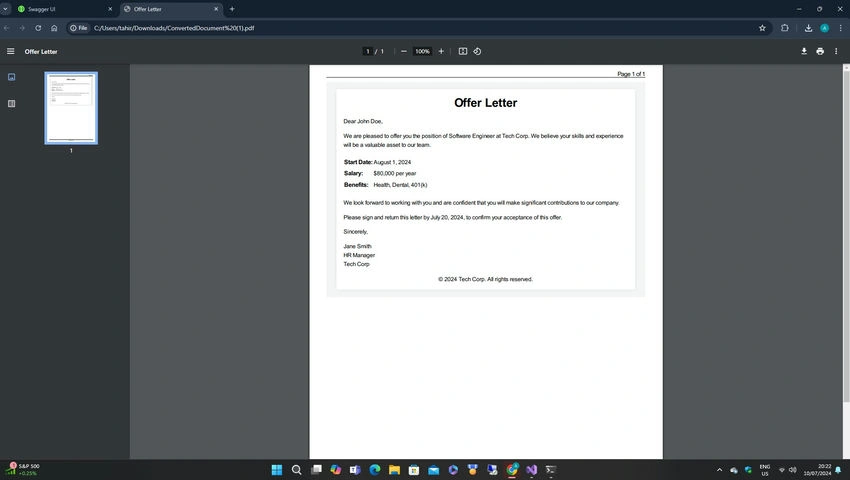 Offer Letter
