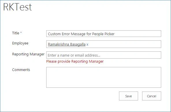 People Picker Field Actions In SharePoint Using JavaScript (JSOM)