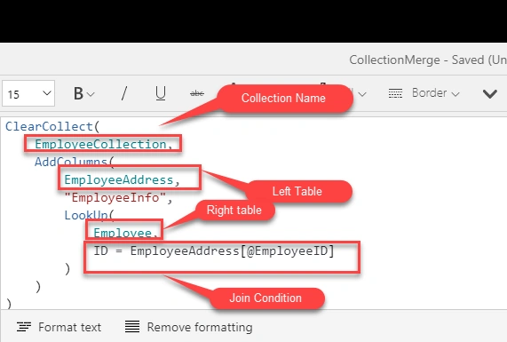 Perform Join In PowerApps Collection