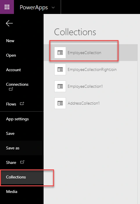 Perform Join In PowerApps Collection