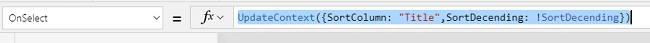 Perform Multiple Sort Operation In PowerApps Gallery Or Data Table Control