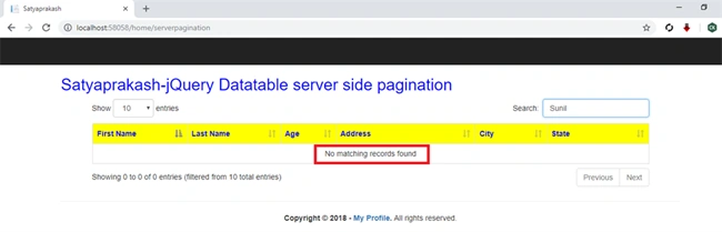 Performance Issue In jQuery Datatable About Fetching Records