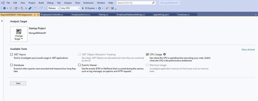 Performance Testing In Visual Studio 2019