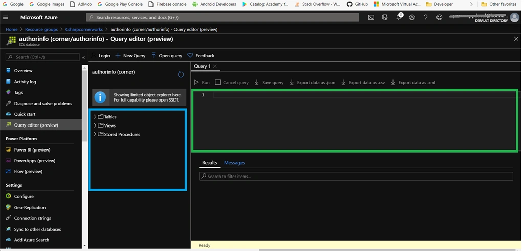 Performing CRUD Operations In Azure SQL Database